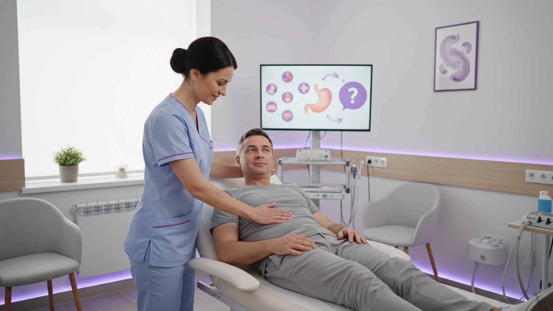 Evaluare medicală de gastroenterologie în cabinet