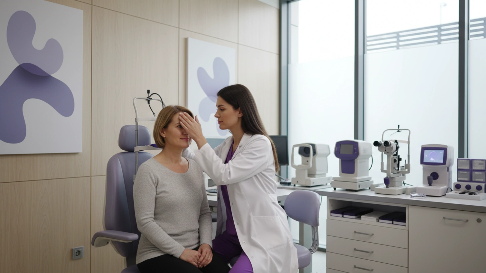 Evaluare medicală de oftalmologie în cabinet